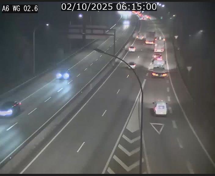 <h2>Traffic live webcam Luxembourg Croix de Cessange - A6 - BK 2.6 - direction France/Allemagne</h2>