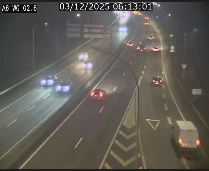 <h2>Traffic live webcam Luxembourg Croix de Cessange - A6 - BK 2.6 - direction France/Allemagne</h2>