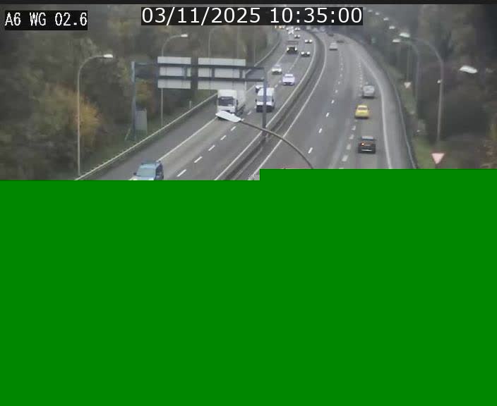 <h2>Traffic live webcam Luxembourg Croix de Cessange - A6 - BK 2.6 - direction France/Allemagne</h2>
