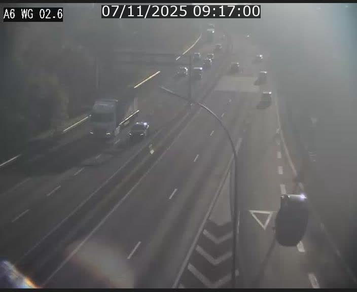 <h2>Traffic live webcam Luxembourg Croix de Cessange - A6 - BK 2.6 - direction France/Allemagne</h2>