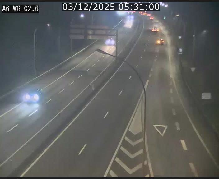 <h2>Traffic live webcam Luxembourg Croix de Cessange - A6 - BK 2.6 - direction France/Allemagne</h2>