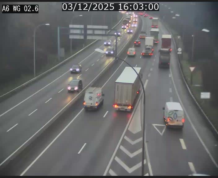 <h2>Traffic live webcam Luxembourg Croix de Cessange - A6 - BK 2.6 - direction France/Allemagne</h2>