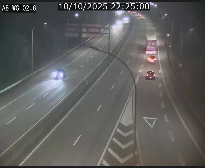 <h2>Traffic live webcam Luxembourg Croix de Cessange - A6 - BK 2.6 - direction France/Allemagne</h2>