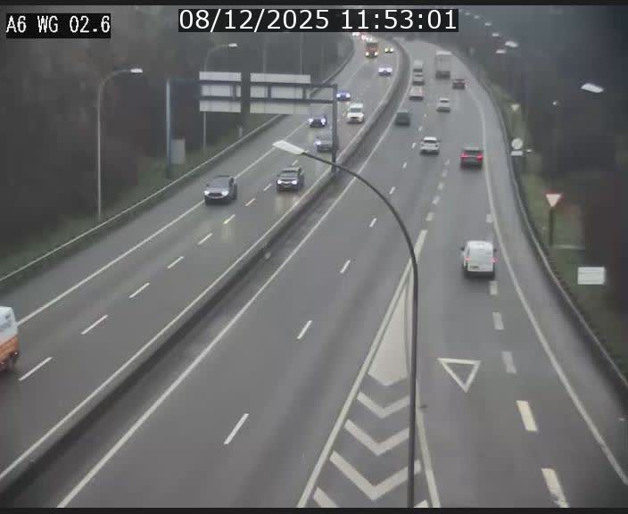 <h2>Traffic live webcam Luxembourg Croix de Cessange - A6 - BK 2.6 - direction France/Allemagne</h2>