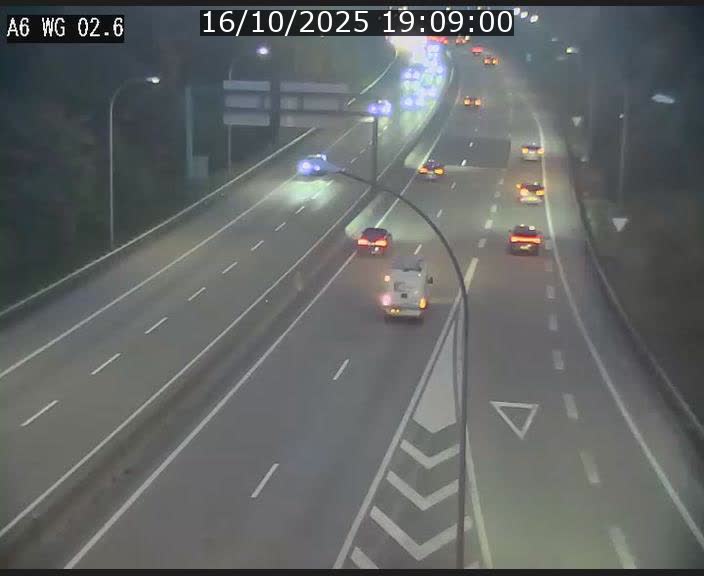 <h2>Traffic live webcam Luxembourg Croix de Cessange - A6 - BK 2.6 - direction France/Allemagne</h2>