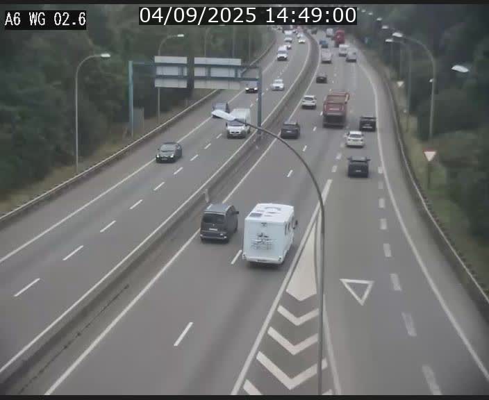 <h2>Traffic live webcam Luxembourg Croix de Cessange - A6 - BK 2.6 - direction France/Allemagne</h2>