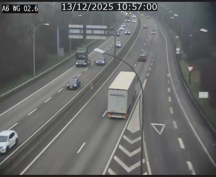 <h2>Traffic live webcam Luxembourg Croix de Cessange - A6 - BK 2.6 - direction France/Allemagne</h2>