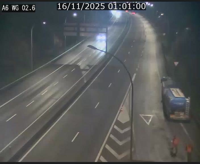 Traffic live webcam Luxembourg Croix de Cessange - A6 - BK 2.6 - direction France/Allemagne