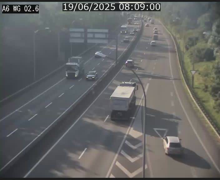 <h2>Traffic live webcam Luxembourg Croix de Cessange - A6 - BK 2.6 - direction France/Allemagne</h2>