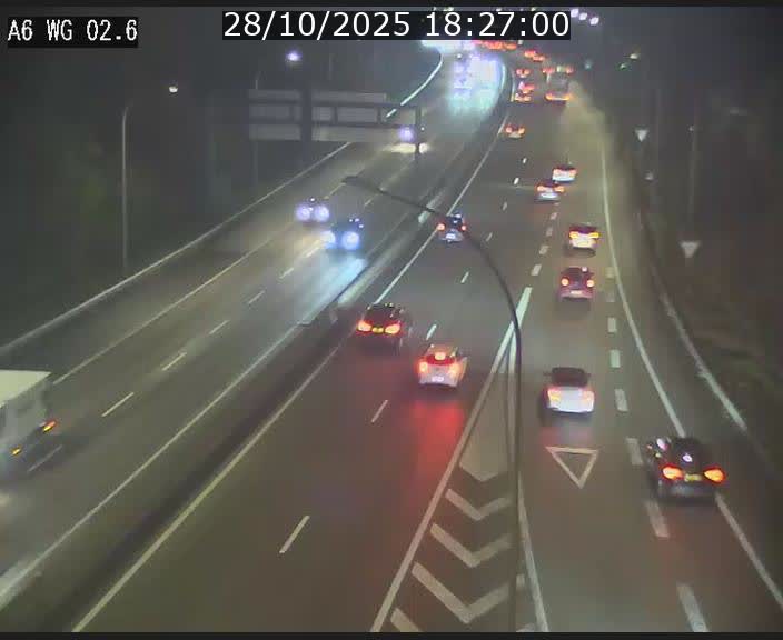 <h2>Traffic live webcam Luxembourg Croix de Cessange - A6 - BK 2.6 - direction France/Allemagne</h2>
