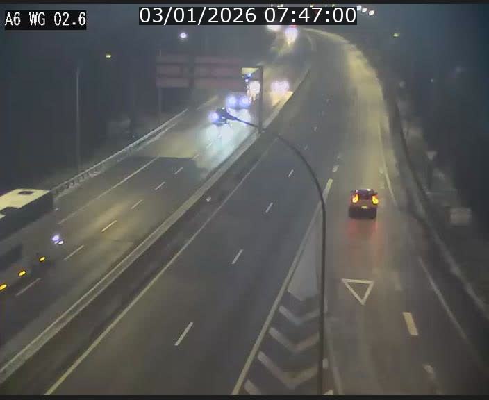 <h2>Traffic live webcam Luxembourg Croix de Cessange - A6 - BK 2.6 - direction France/Allemagne</h2>