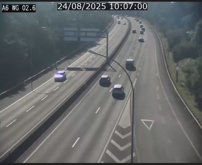 <h2>Traffic live webcam Luxembourg Croix de Cessange - A6 - BK 2.6 - direction France/Allemagne</h2>
