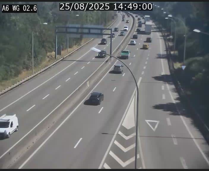 <h2>Traffic live webcam Luxembourg Croix de Cessange - A6 - BK 2.6 - direction France/Allemagne</h2>