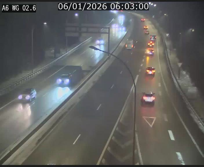 <h2>Traffic live webcam Luxembourg Croix de Cessange - A6 - BK 2.6 - direction France/Allemagne</h2>