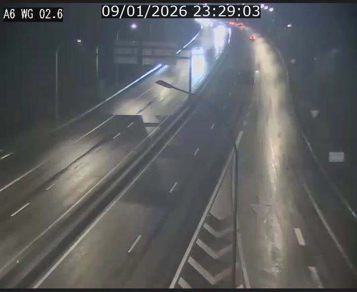 Traffic live webcam Luxembourg Croix de Cessange - A6 - BK 2.6 - direction France/Allemagne