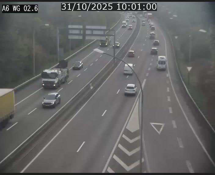 <h2>Traffic live webcam Luxembourg Croix de Cessange - A6 - BK 2.6 - direction France/Allemagne</h2>