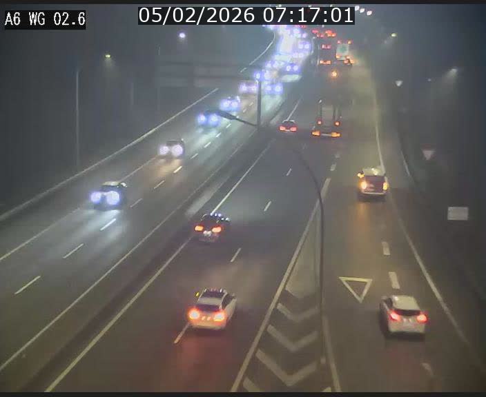 <h2>Traffic live webcam Luxembourg Croix de Cessange - A6 - BK 2.6 - direction France/Allemagne</h2>