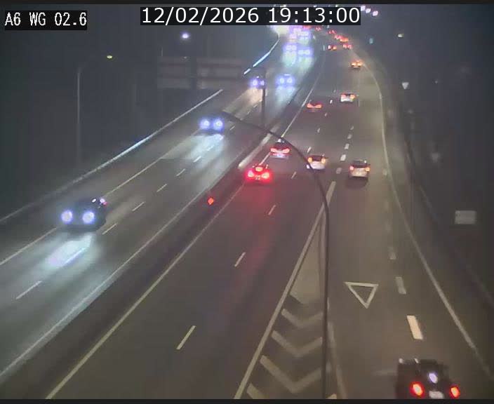 <h2>Traffic live webcam Luxembourg Croix de Cessange - A6 - BK 2.6 - direction France/Allemagne</h2>