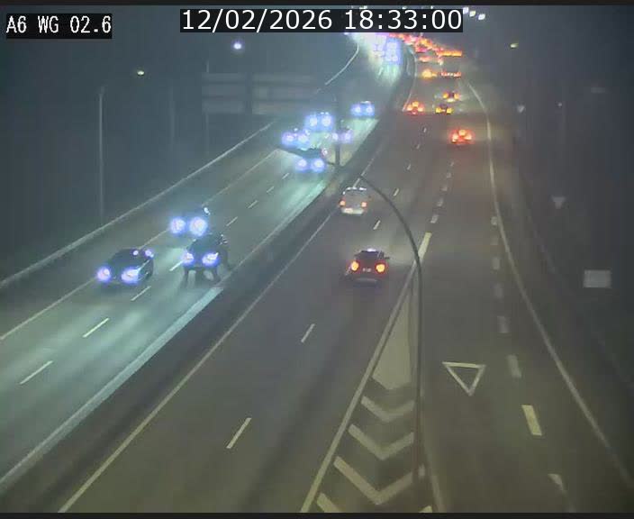 <h2>Traffic live webcam Luxembourg Croix de Cessange - A6 - BK 2.6 - direction France/Allemagne</h2>