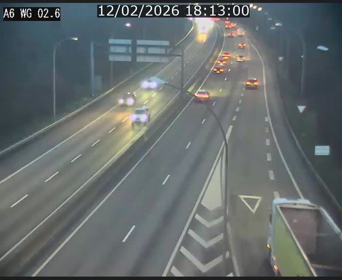 <h2>Traffic live webcam Luxembourg Croix de Cessange - A6 - BK 2.6 - direction France/Allemagne</h2>