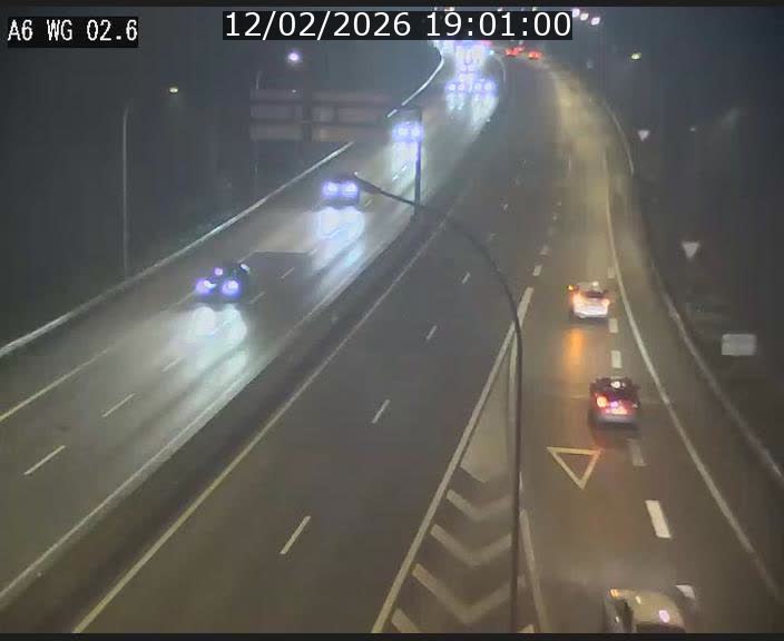 <h2>Traffic live webcam Luxembourg Croix de Cessange - A6 - BK 2.6 - direction France/Allemagne</h2>