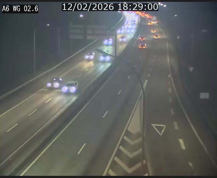 <h2>Traffic live webcam Luxembourg Croix de Cessange - A6 - BK 2.6 - direction France/Allemagne</h2>