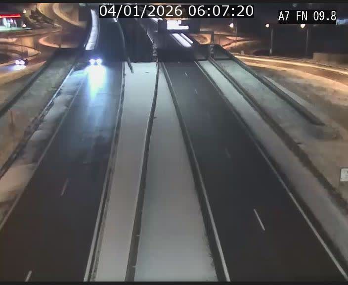 Caméra trafic Luxembourg - A7, Tunnel Gousselerbierg, sortie sud, direction rond-point Lorentzweiler (BK 9.9)