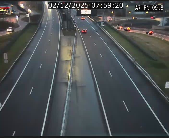 <h2>Caméra trafic Luxembourg - A7, Tunnel Gousselerbierg, sortie sud, direction rond-point Lorentzweiler (BK 9.9)</h2>