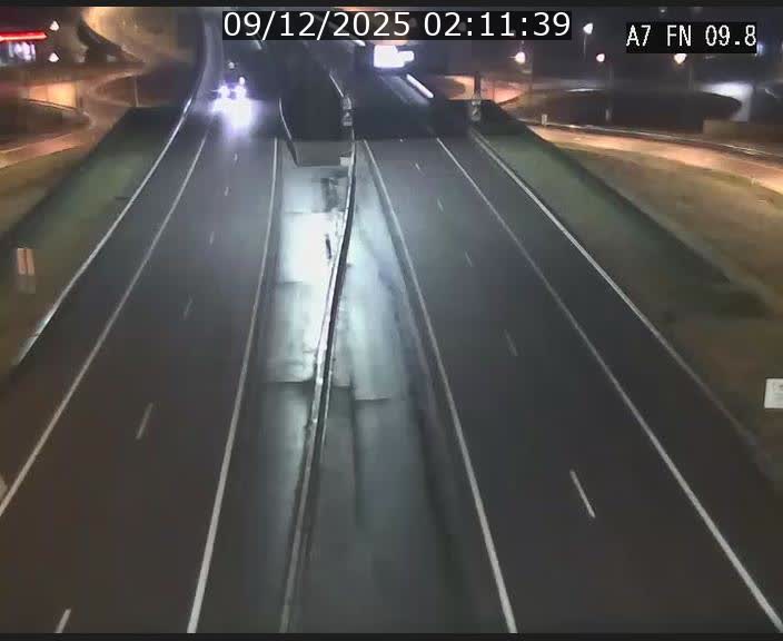 Caméra trafic Luxembourg - A7, Tunnel Gousselerbierg, sortie sud, direction rond-point Lorentzweiler (BK 9.9)