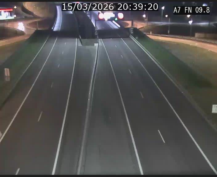 Caméra trafic Luxembourg - A7, Tunnel Gousselerbierg, sortie sud, direction rond-point Lorentzweiler (BK 9.9)