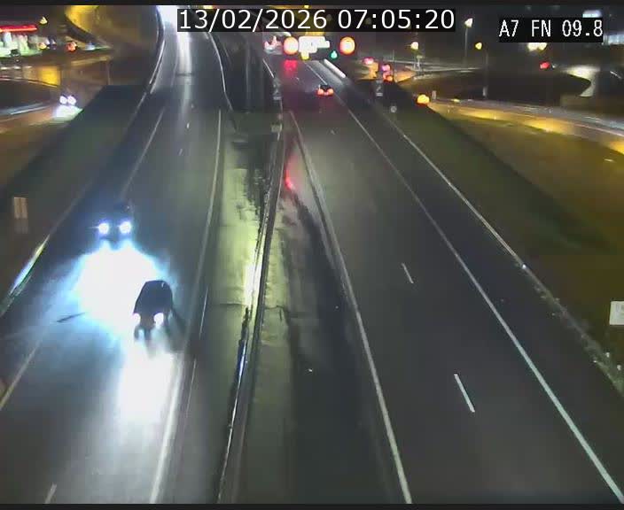 Caméra trafic Luxembourg - A7, Tunnel Gousselerbierg, sortie sud, direction rond-point Lorentzweiler (BK 9.9)