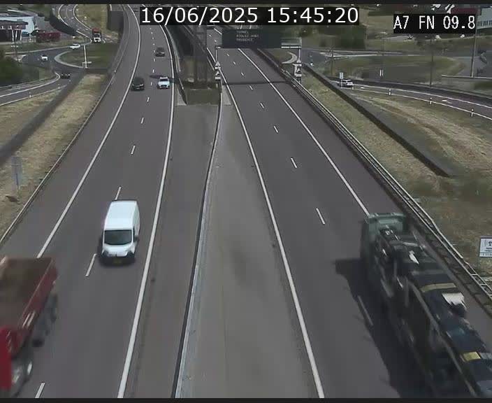 Caméra trafic Luxembourg - A7, Tunnel Gousselerbierg, sortie sud, direction rond-point Lorentzweiler (BK 9.9)