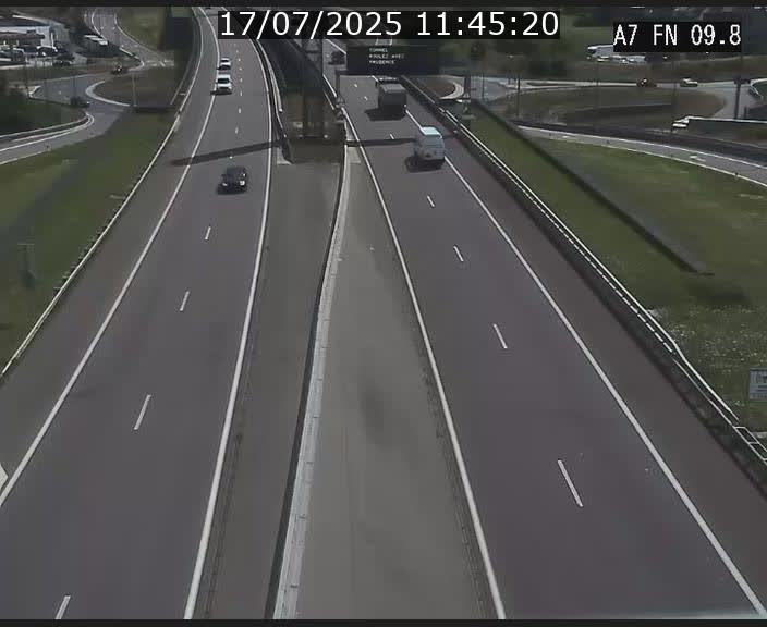 Caméra trafic Luxembourg - A7, Tunnel Gousselerbierg, sortie sud, direction rond-point Lorentzweiler (BK 9.9)