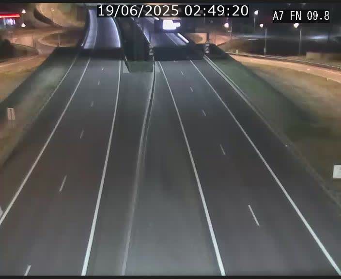 Caméra trafic Luxembourg - A7, Tunnel Gousselerbierg, sortie sud, direction rond-point Lorentzweiler (BK 9.9)