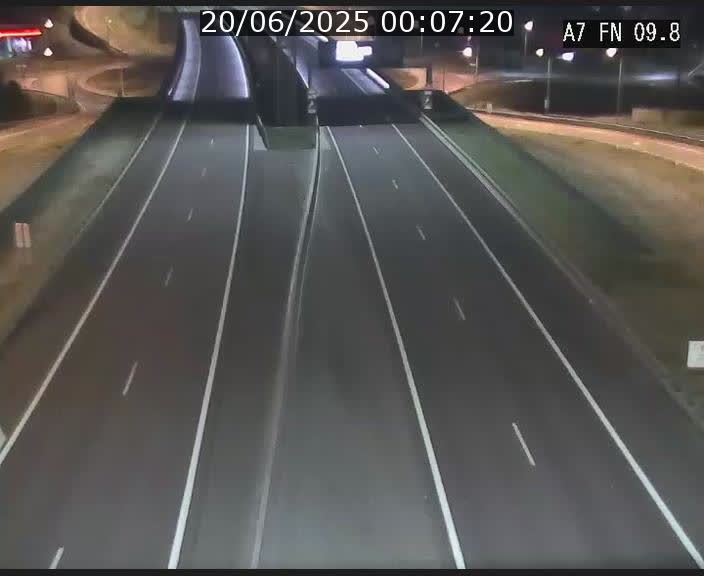 Caméra trafic Luxembourg - A7, Tunnel Gousselerbierg, sortie sud, direction rond-point Lorentzweiler (BK 9.9)