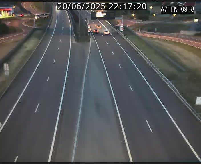 Caméra trafic Luxembourg - A7, Tunnel Gousselerbierg, sortie sud, direction rond-point Lorentzweiler (BK 9.9)