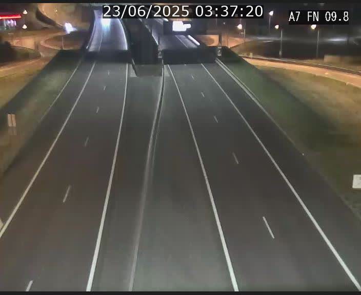 Caméra trafic Luxembourg - A7, Tunnel Gousselerbierg, sortie sud, direction rond-point Lorentzweiler (BK 9.9)