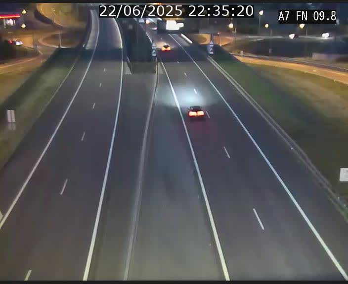Caméra trafic Luxembourg - A7, Tunnel Gousselerbierg, sortie sud, direction rond-point Lorentzweiler (BK 9.9)