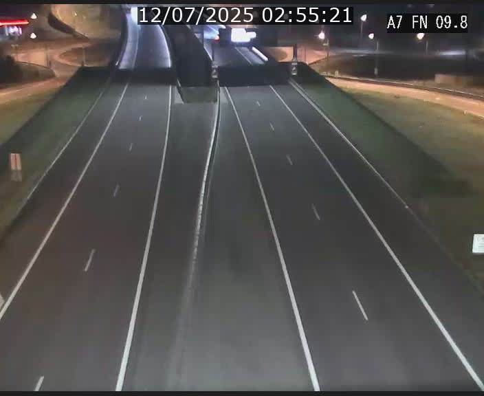 Caméra trafic Luxembourg - A7, Tunnel Gousselerbierg, sortie sud, direction rond-point Lorentzweiler (BK 9.9)