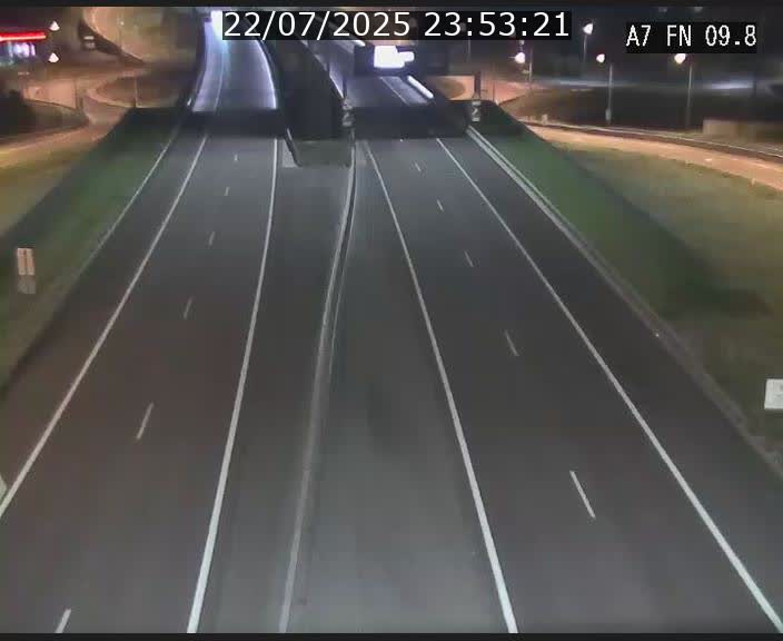 Caméra trafic Luxembourg - A7, Tunnel Gousselerbierg, sortie sud, direction rond-point Lorentzweiler (BK 9.9)