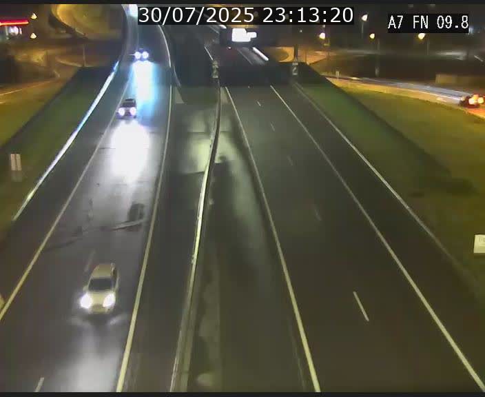 Caméra trafic Luxembourg - A7, Tunnel Gousselerbierg, sortie sud, direction rond-point Lorentzweiler (BK 9.9)