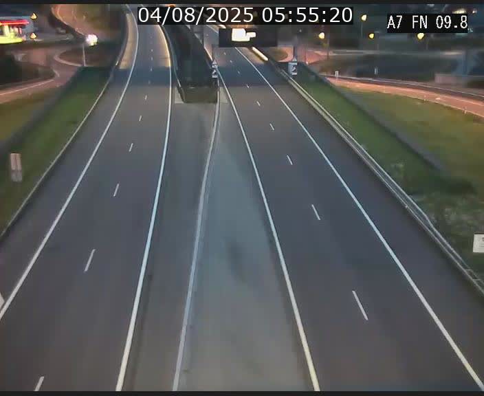 Caméra trafic Luxembourg - A7, Tunnel Gousselerbierg, sortie sud, direction rond-point Lorentzweiler (BK 9.9)