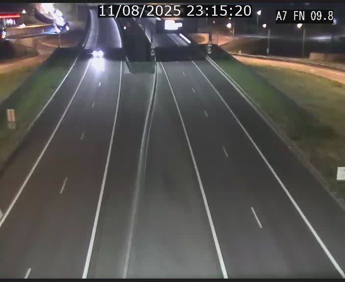 Caméra trafic Luxembourg - A7, Tunnel Gousselerbierg, sortie sud, direction rond-point Lorentzweiler (BK 9.9)