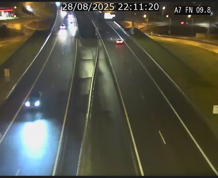 Caméra trafic Luxembourg - A7, Tunnel Gousselerbierg, sortie sud, direction rond-point Lorentzweiler (BK 9.9)