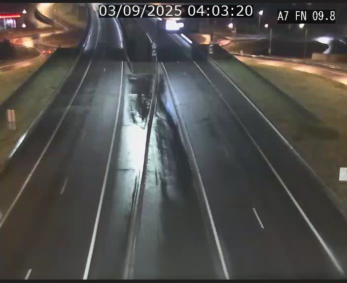 Caméra trafic Luxembourg - A7, Tunnel Gousselerbierg, sortie sud, direction rond-point Lorentzweiler (BK 9.9)