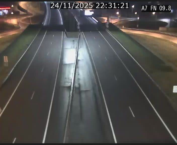 Caméra trafic Luxembourg - A7, Tunnel Gousselerbierg, sortie sud, direction rond-point Lorentzweiler (BK 9.9)