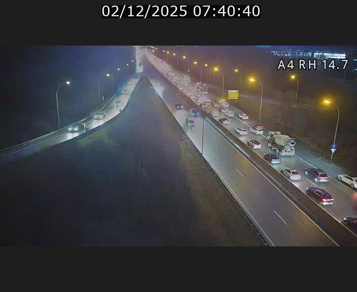 <h2>Traffic live webcam Luxembourg Jonction Lankelz - A4 - BK 14.7 - direction Luxembourg</h2>