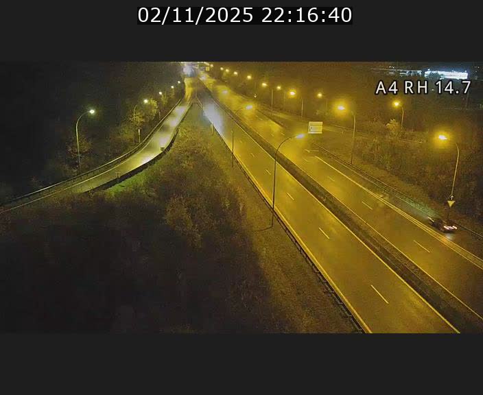 <h2>Traffic live webcam Luxembourg Jonction Lankelz - A4 - BK 14.7 - direction Luxembourg</h2>
