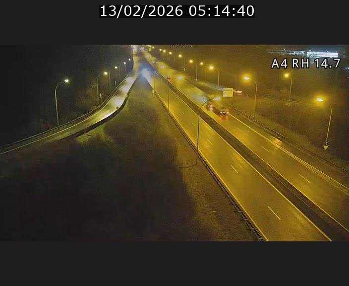 <h2>Traffic live webcam Luxembourg Jonction Lankelz - A4 - BK 14.7 - direction Luxembourg</h2>
