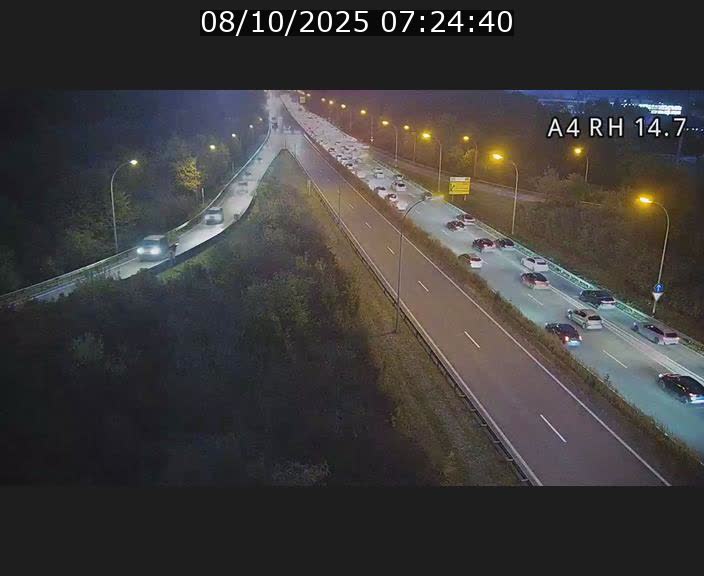 <h2>Traffic live webcam Luxembourg Jonction Lankelz - A4 - BK 14.7 - direction Luxembourg</h2>